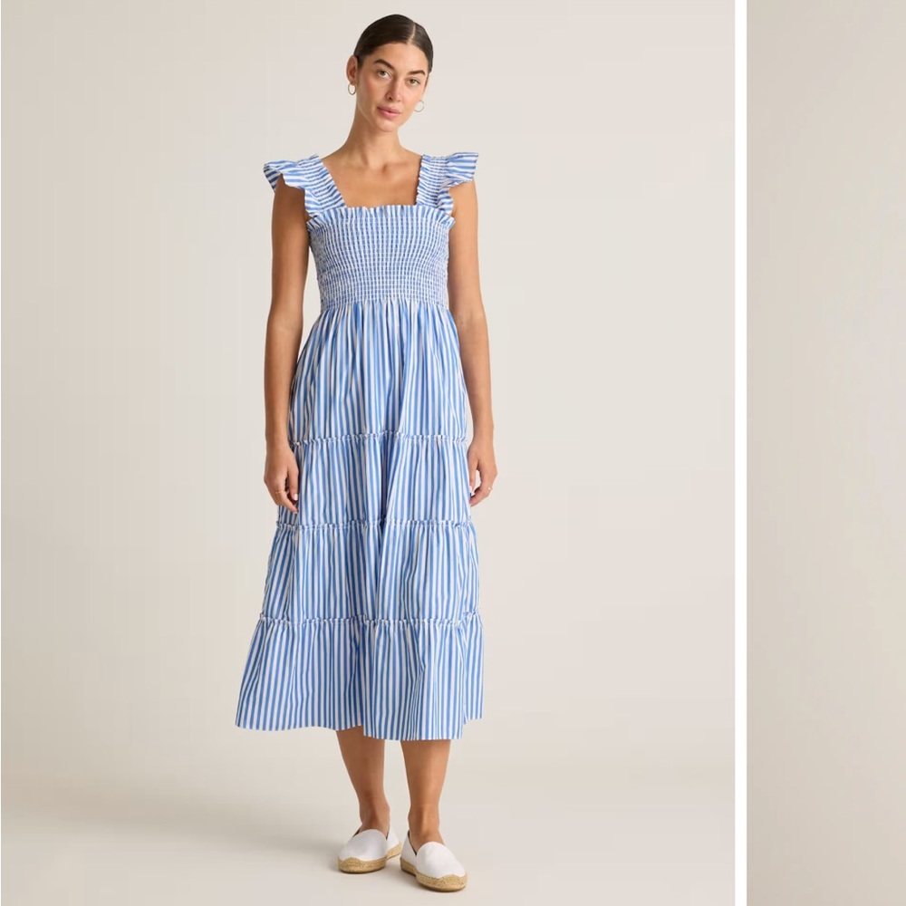 Blue Striped Women's Dress